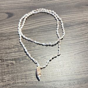 Long Beaded Shell Necklace